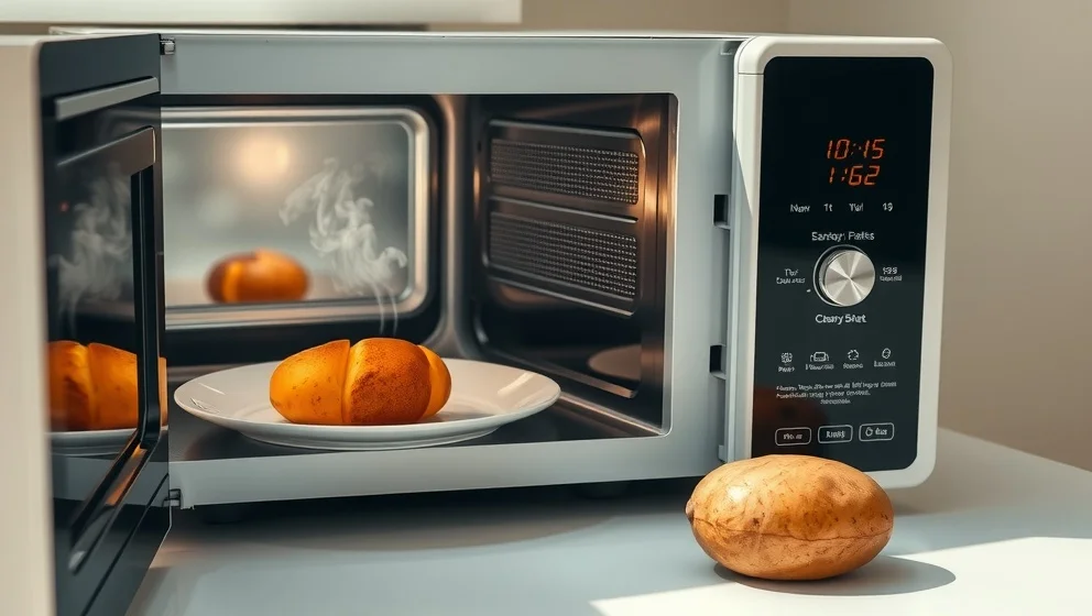 Bakad potatis i micro på bara några minuter