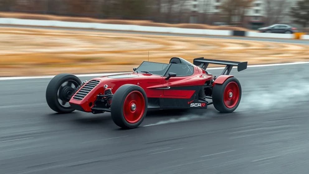 Radiostyrd bil som kör 100 km/h