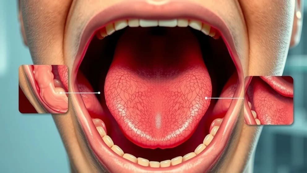 Så ser cancer på tungan ut på bilder